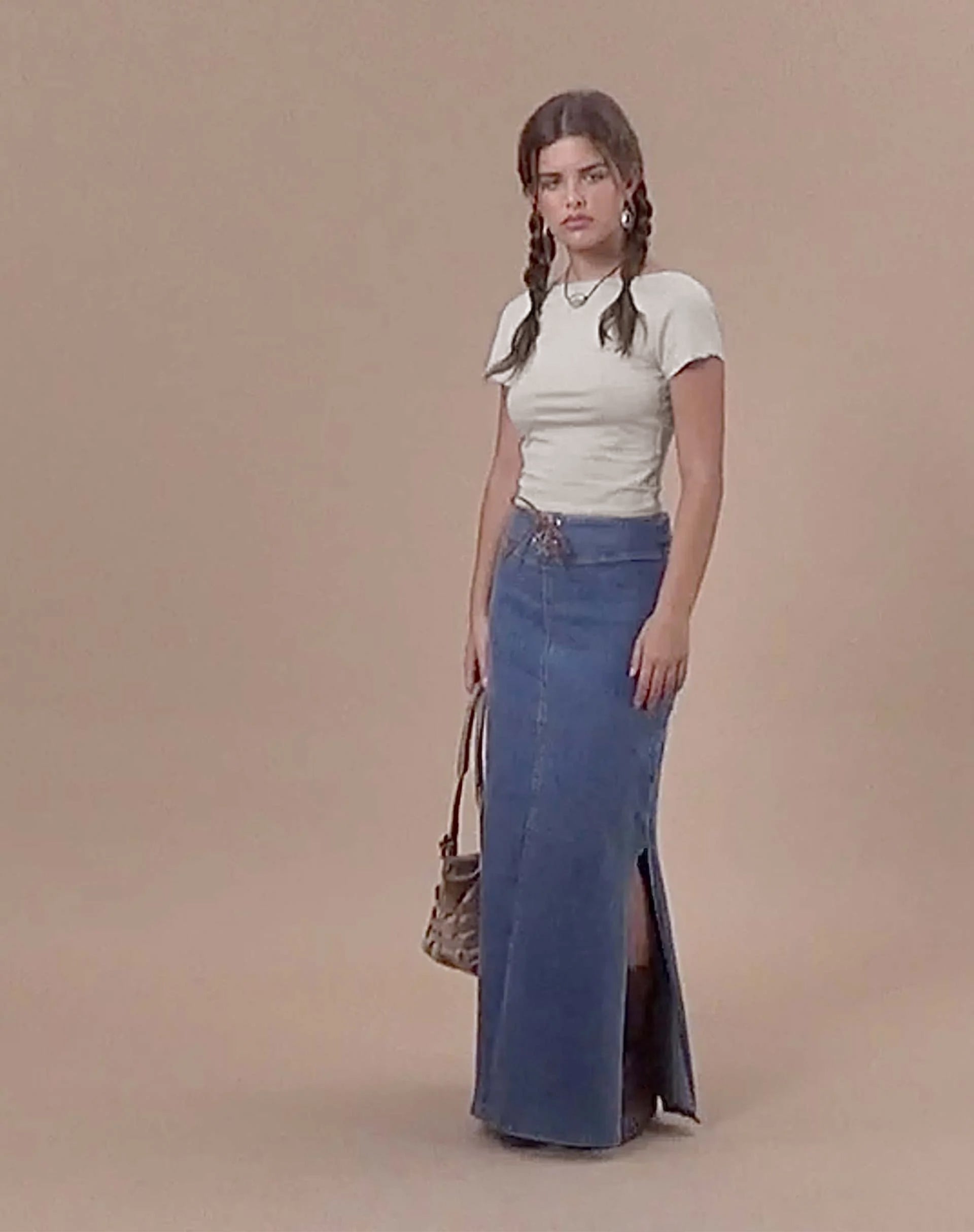 Xiwang Crop Top in Coconut Milk-Nico Sky