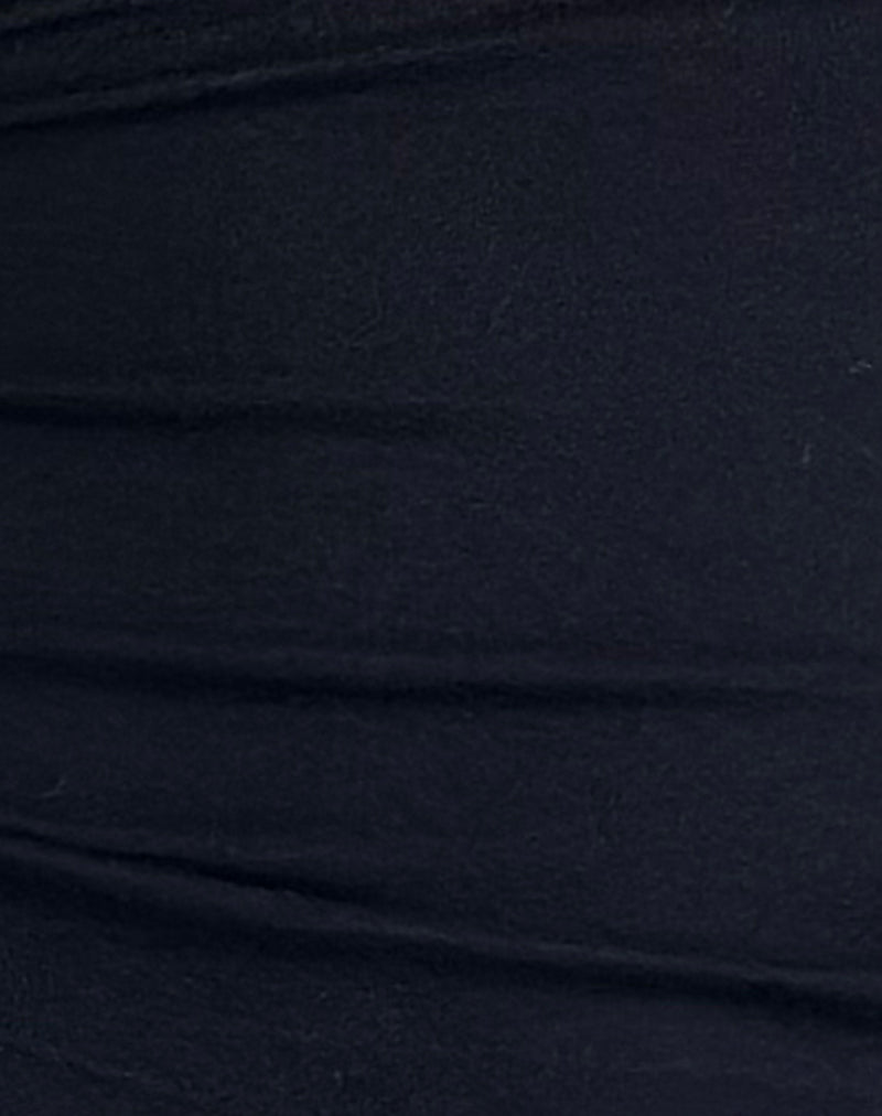 Yasi Top in Black-Nico Sky