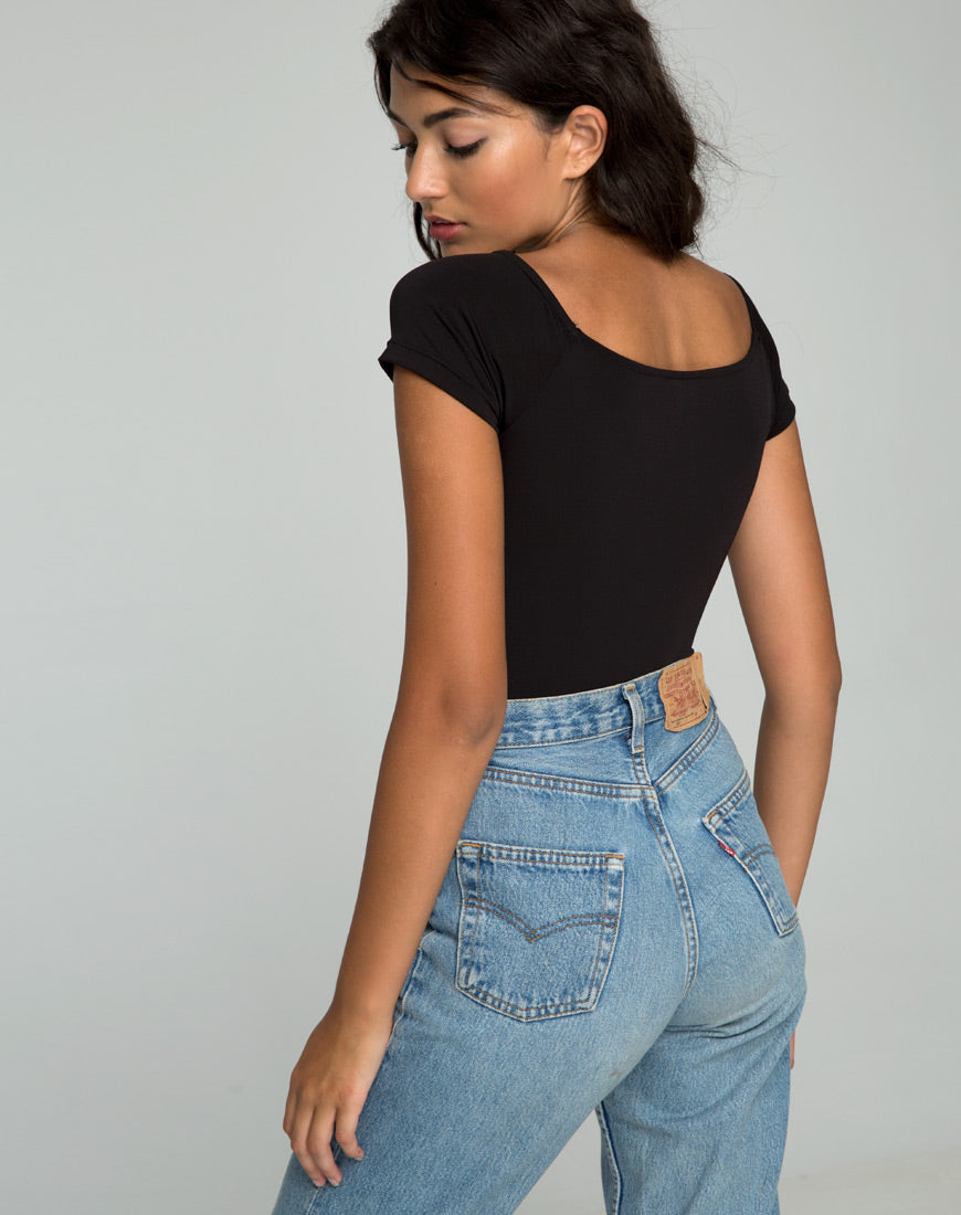 Yayo Cutout Bodice in Black-Nico Sky