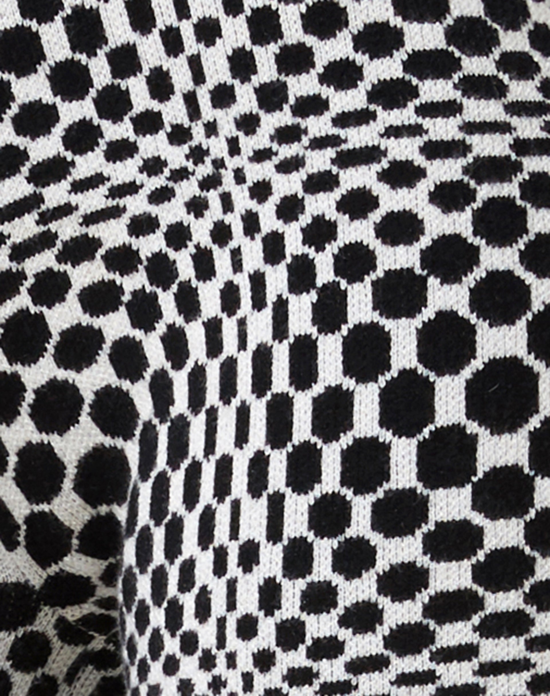 Yuana Trouser in Optic Monochrome Square Black and White-Nico Sky