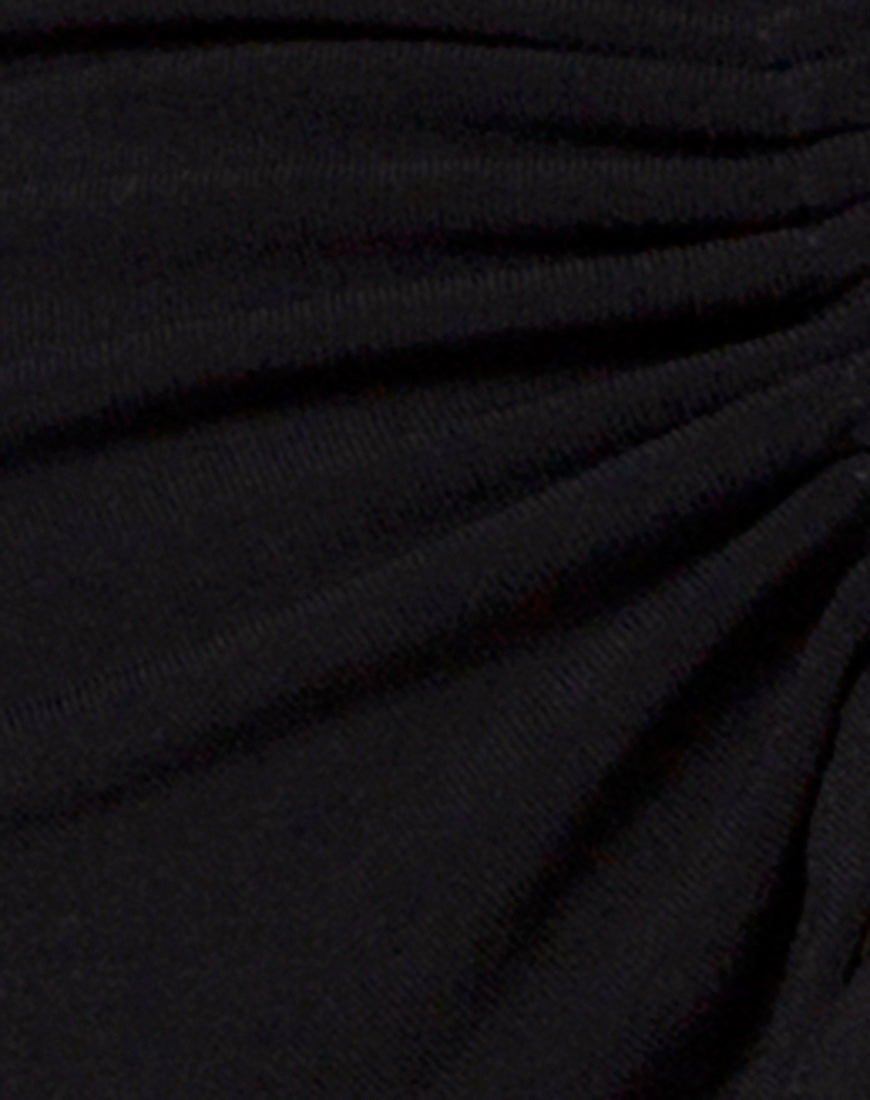 Zalea Off The Shoulder Crop in Black-Nico Sky