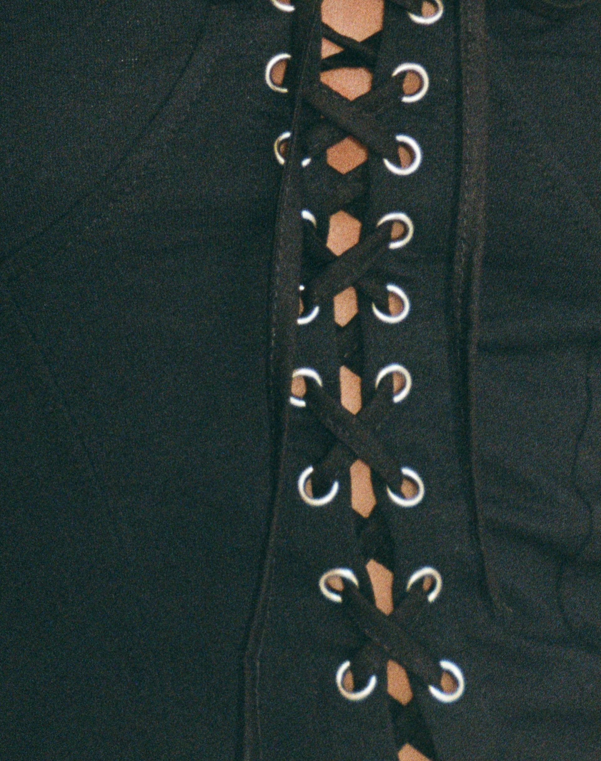 Ziggy Lace Front Bandeau Top in Black-Nico Sky