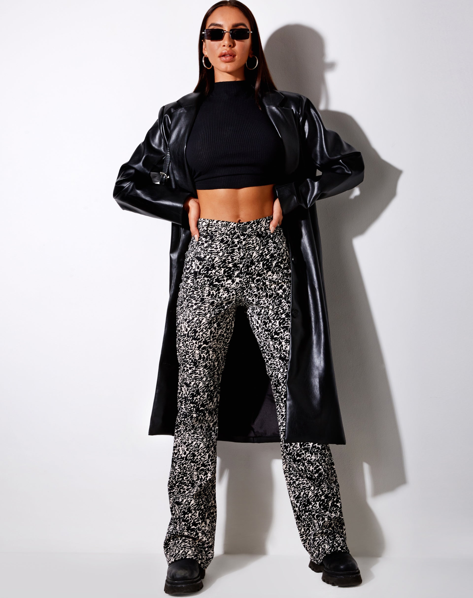 Zoven Trouser in Abstract Animal-Nico Sky