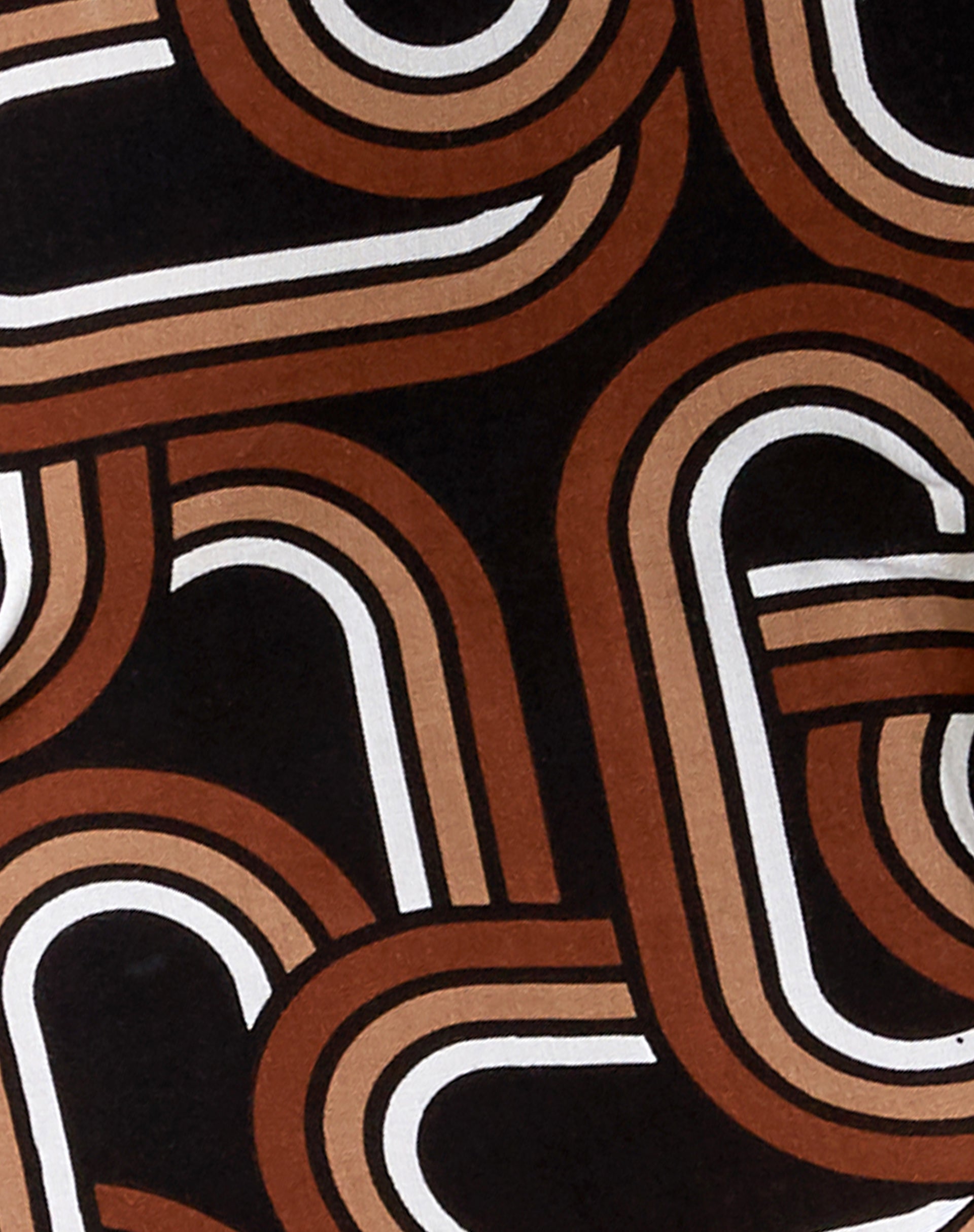 Jida Crop Top in Tonal Interlink Black-Nico Sky