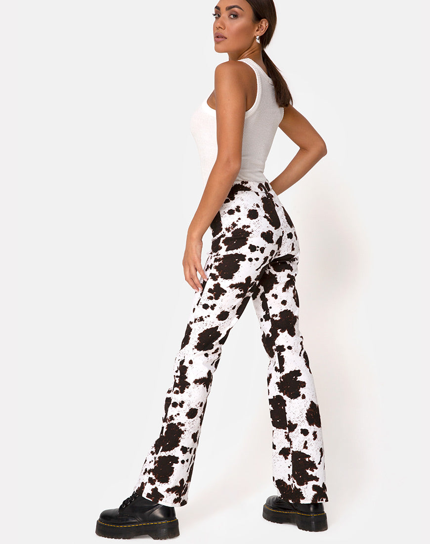 Zoven Trouser in Cow Hide-Nico Sky