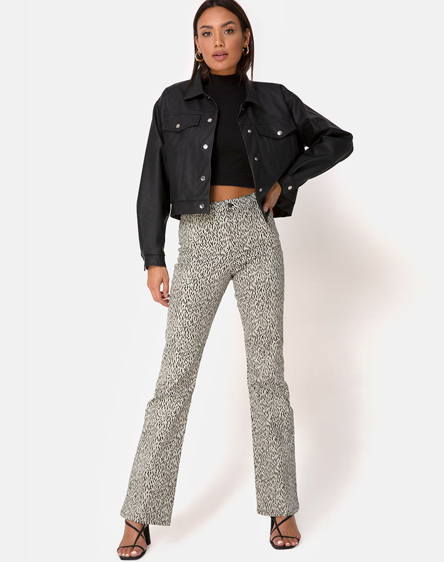 Zoven Trousers in Mini Jaguar-Nico Sky