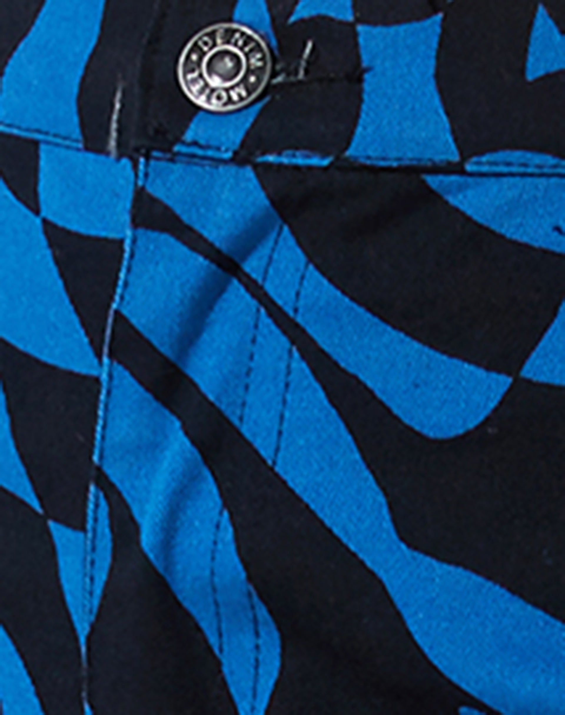 Zoven Trouser in Irregular Optic Blue-Nico Sky