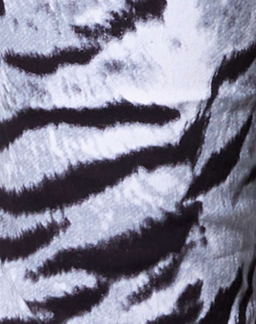 Zoven Trouser in Tiger Full Silver Placement-Nico Sky