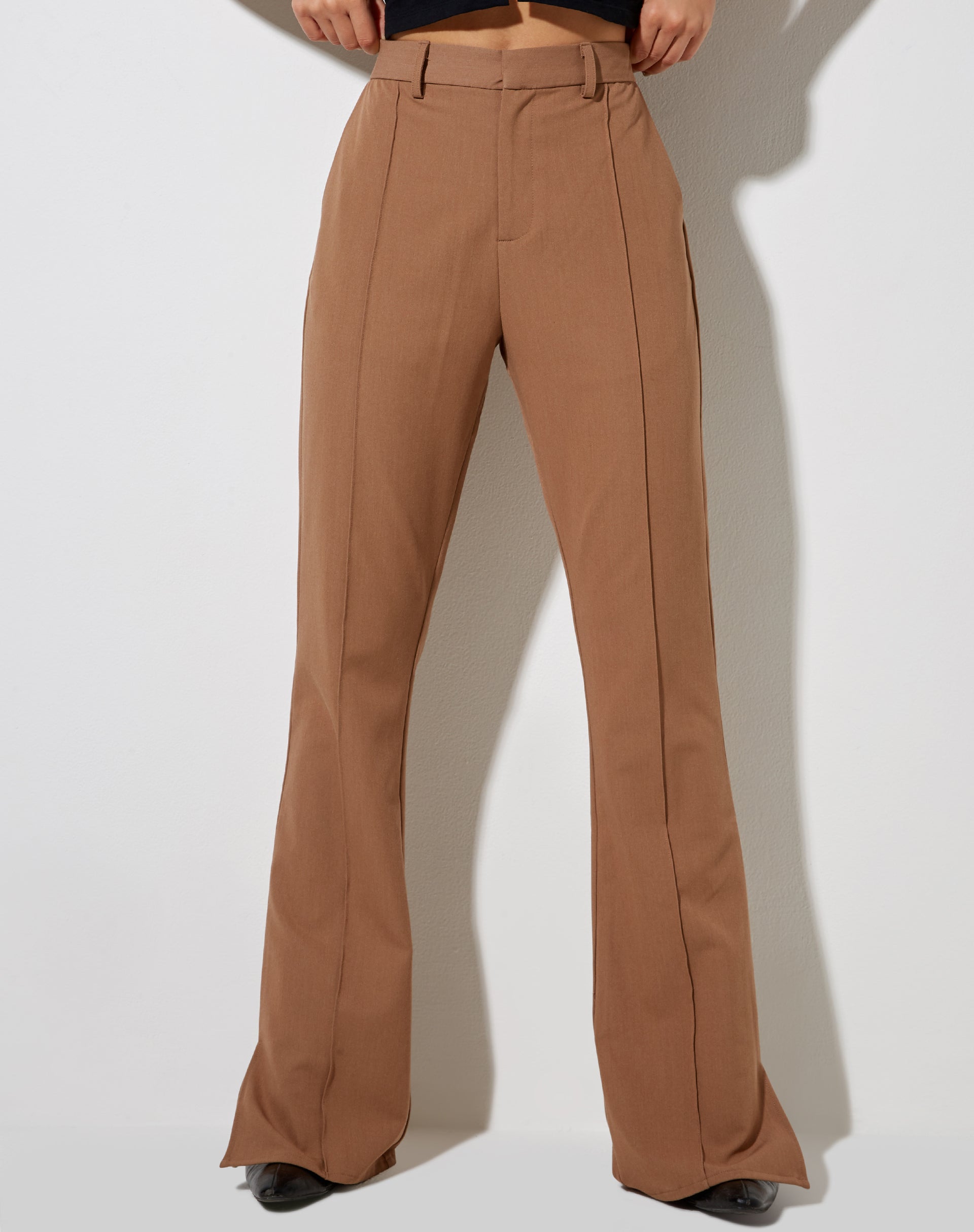 Zovey Trouser in Putty-Nico Sky