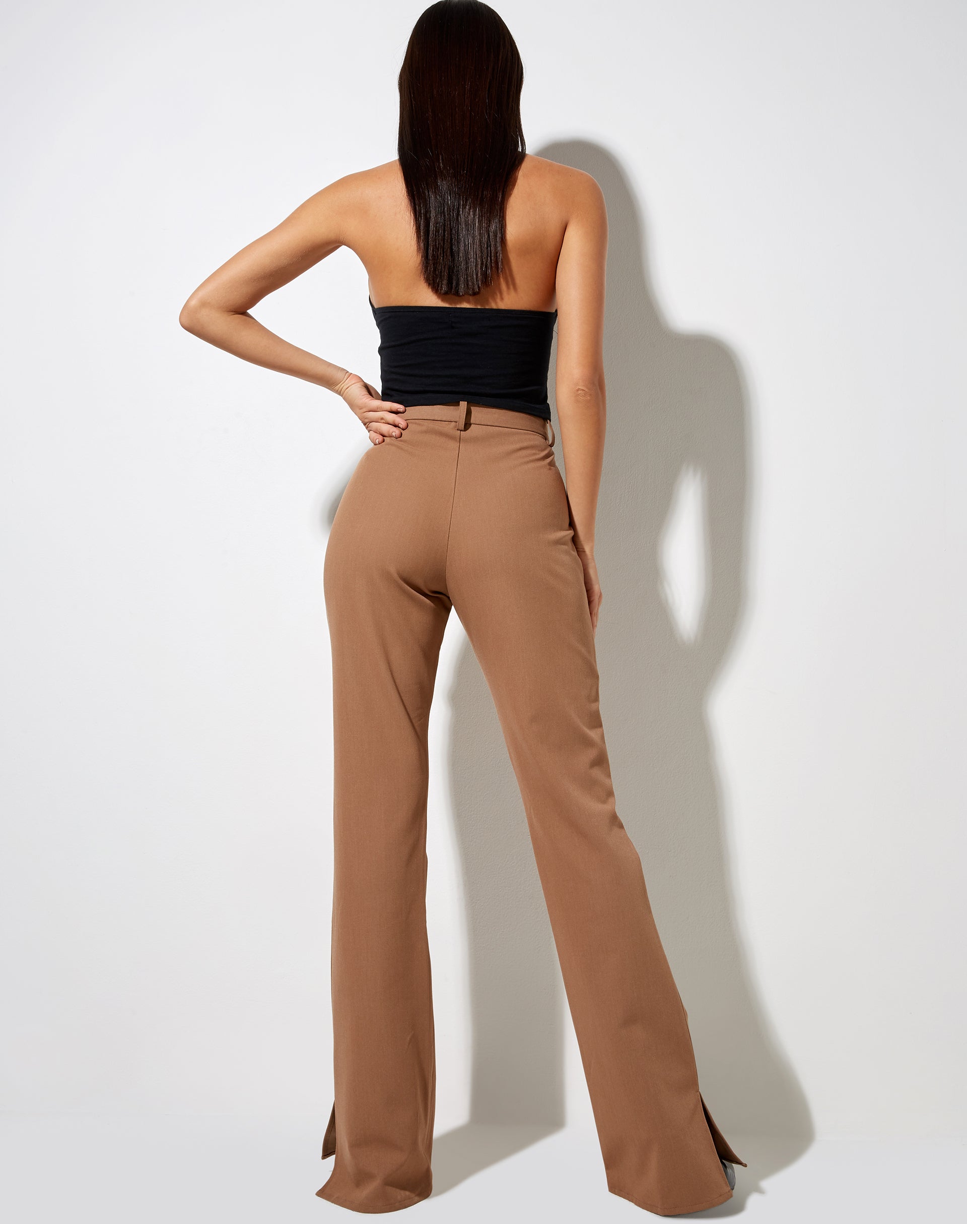 Zovey Trouser in Putty-Nico Sky