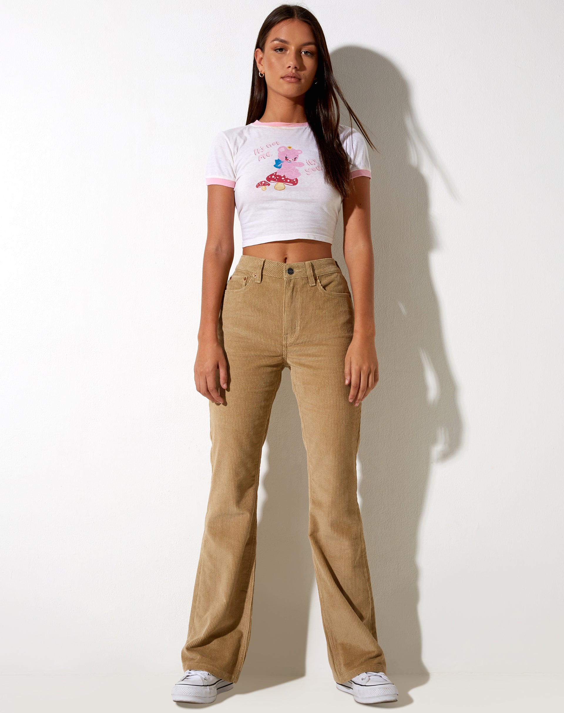 Bootleg Jeans in Cord Sand-Nico Sky