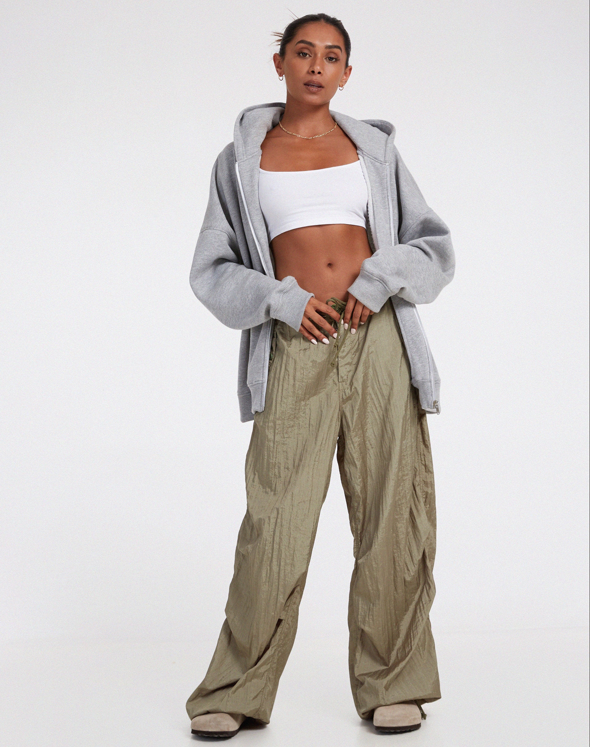 Hollack Hoodie in Greymarl-Nico Sky