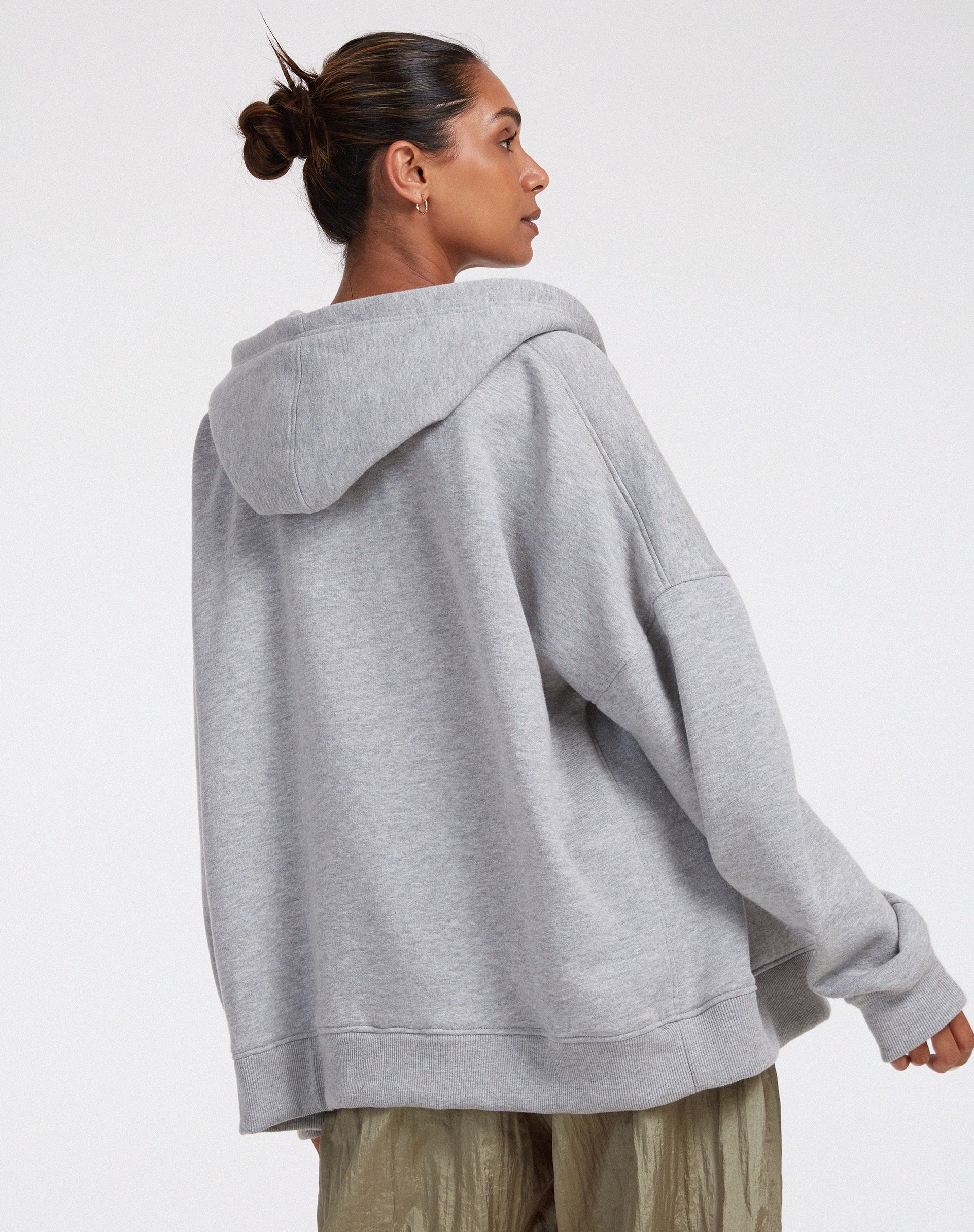 Hollack Hoodie in Greymarl-Nico Sky
