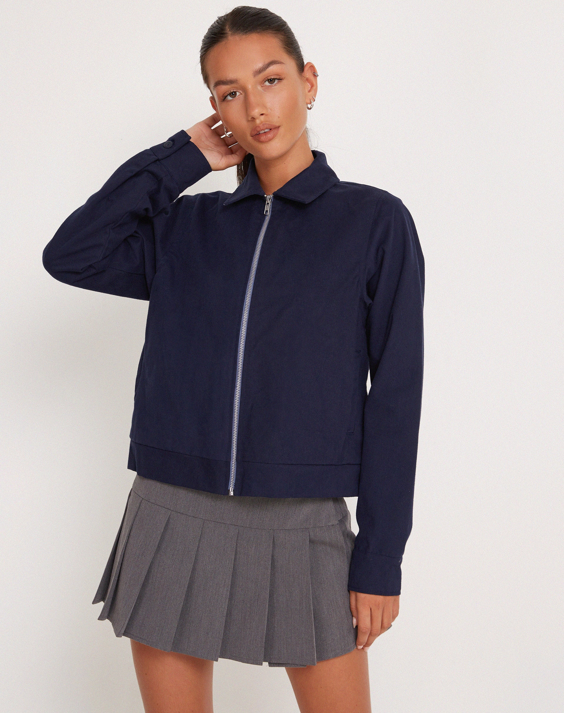 Tumbas Jacket in Navy-Nico Sky