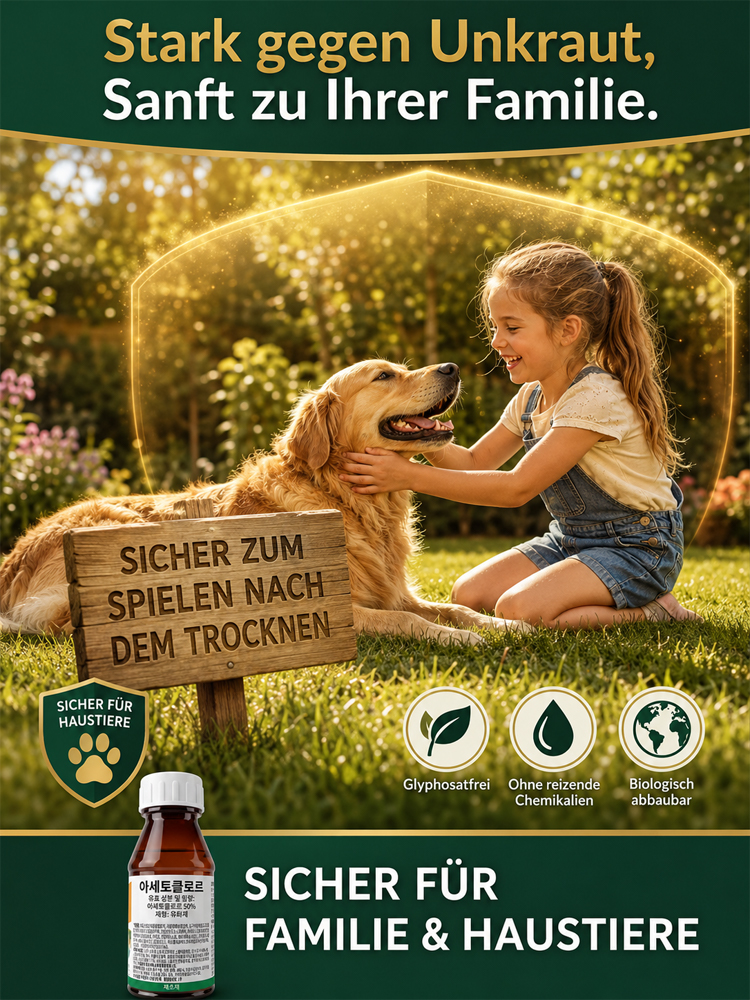 Herbizid und Wurzelfäule-Bekämpfungsmittel Bio-Unkrautvernichter 1x sprühen, 3 Jahre unkrautfrei!