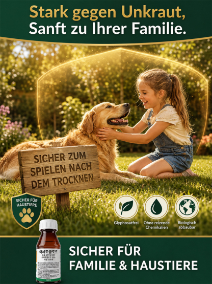Herbizid und Wurzelfäule-Bekämpfungsmittel Bio-Unkrautvernichter 1x sprühen, 3 Jahre unkrautfrei!