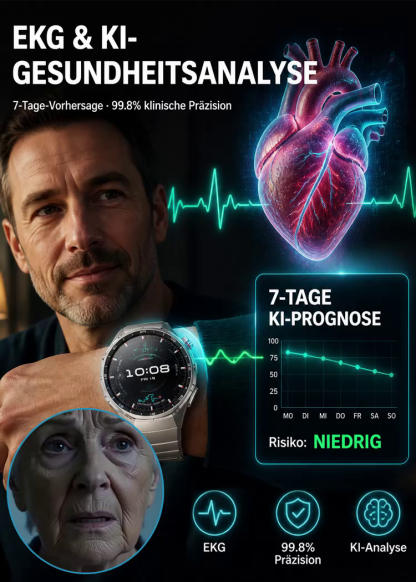 Premium Gesundheits-Smartwatch | Bluetooth-Telefonie | GPS-Tracking | 80m Wasserdicht ⌚❤️