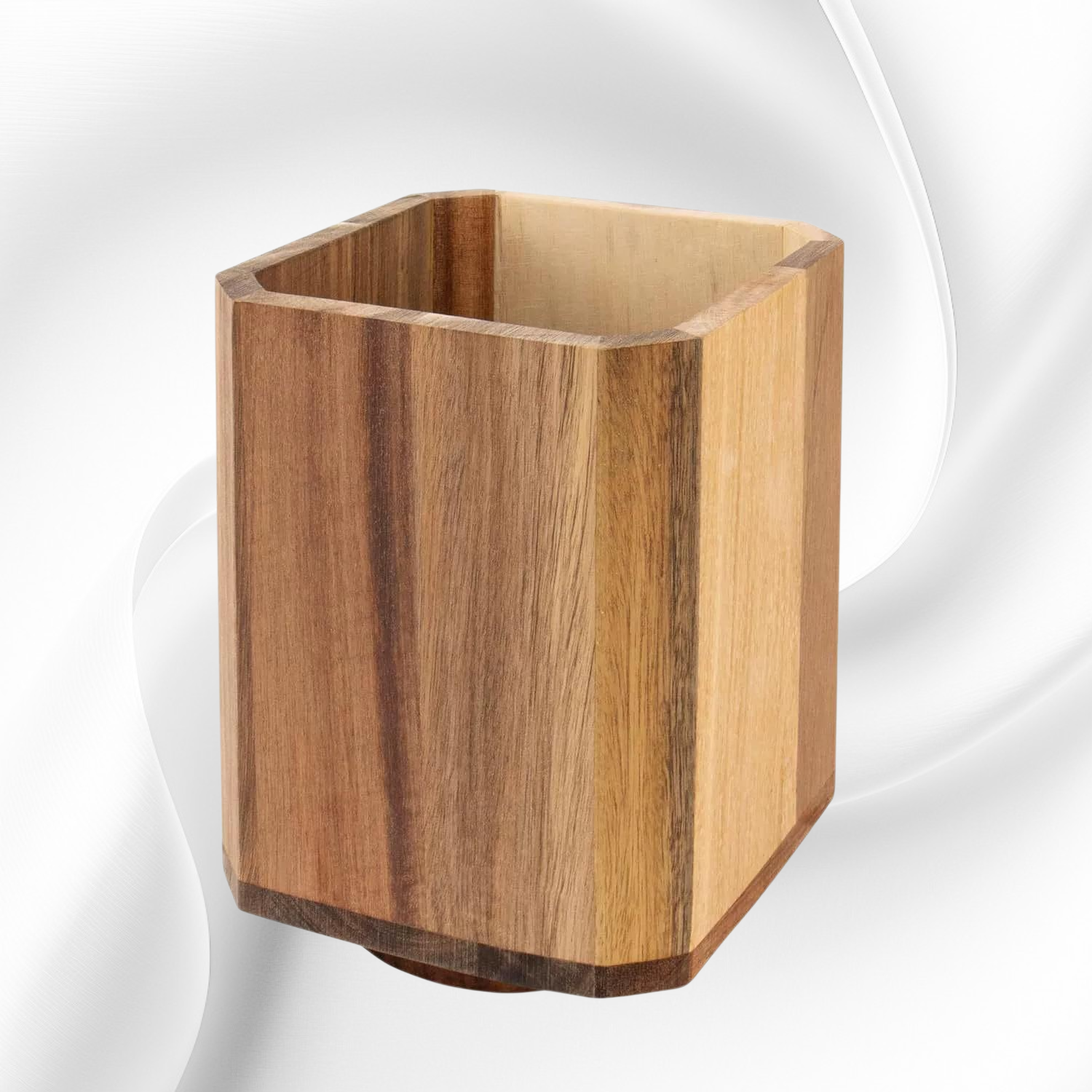 Drehbarer Besteckständer aus Holz