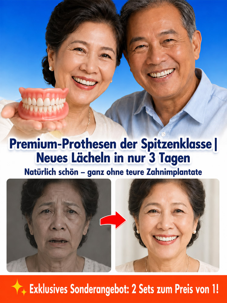 [Unsichtbar und komfortabel] Maßgefertigte voll ausgestattete medizinische Vollprothesen