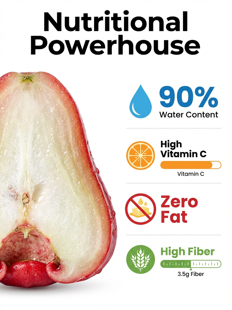 USDA-Certified Black Diamond Wax Apple Seedlings🌱 | 0 Fat, Low Calorie, Must-Have High-Yield Fruit Tree for Your Garden🏡 | 98% Germination Rate, 30-Day Survival Guarantee✅