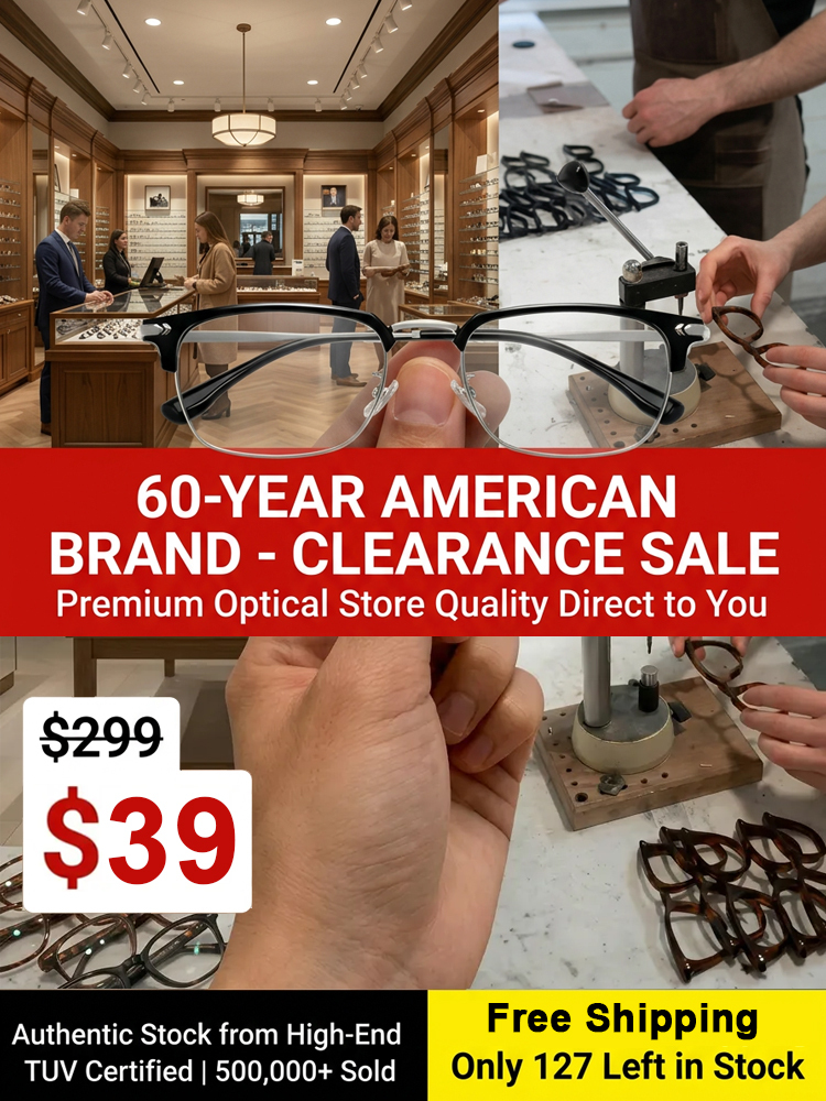 TUV Optical Certified, 0.01s Auto-Focus Reading Glasses, Auto-Match Without Prescription, Clearance Sale + Free Shipping