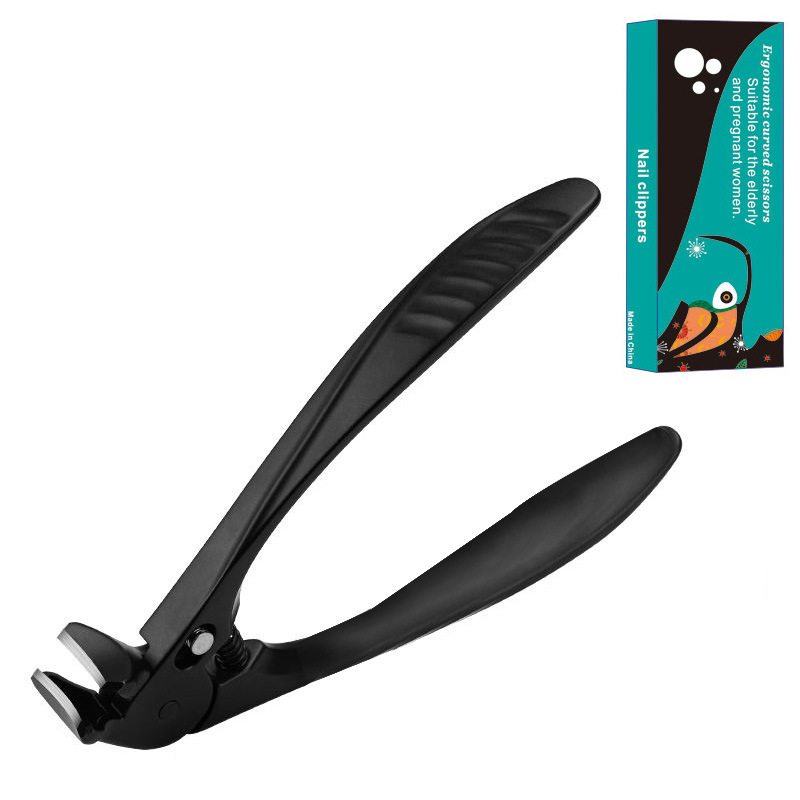【Ergonomic Design】Stainless Steel Splash-Proof Nail Clippers. No strenuous squeezing required.