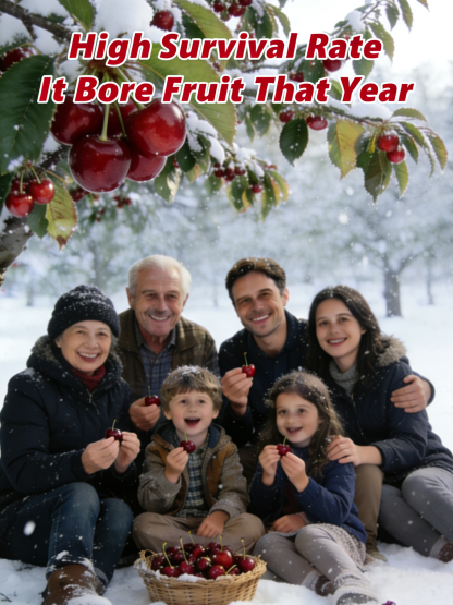 🍒 Enjoy Premium Bing Cherries at Home! Self-pollinating, bears fruit even with just one tree! Huge, sweet, top-quality fruit! Full refund if the tree doesn’t survive!