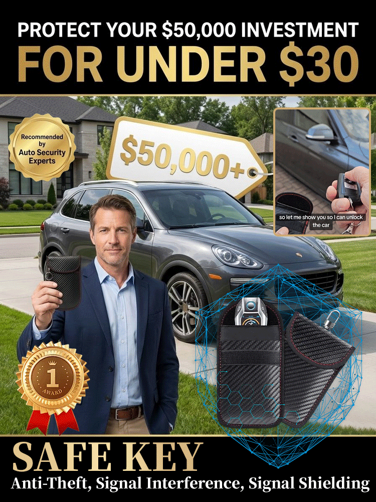 【Car Key Signal Shielding Box】Carbon Fiber Anti-theft