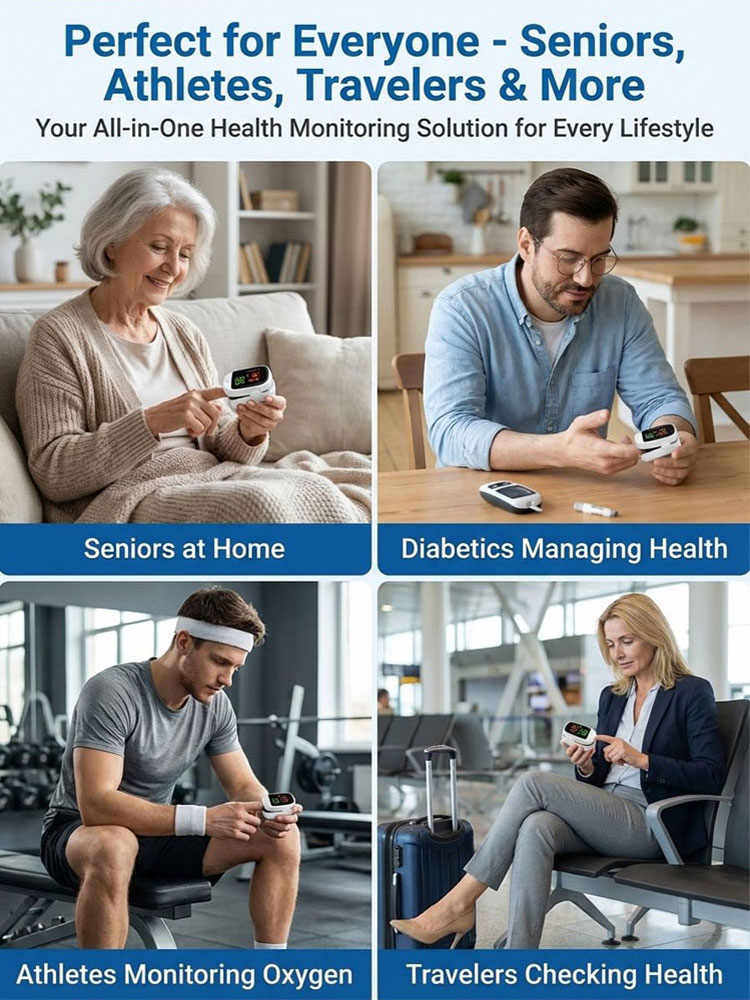🩸 Say goodbye to the pain of finger pricks! This FDA-cleared non-invasive monitor comes with a 99% medical-grade precision AI chip and delivers readings in just 3 seconds.