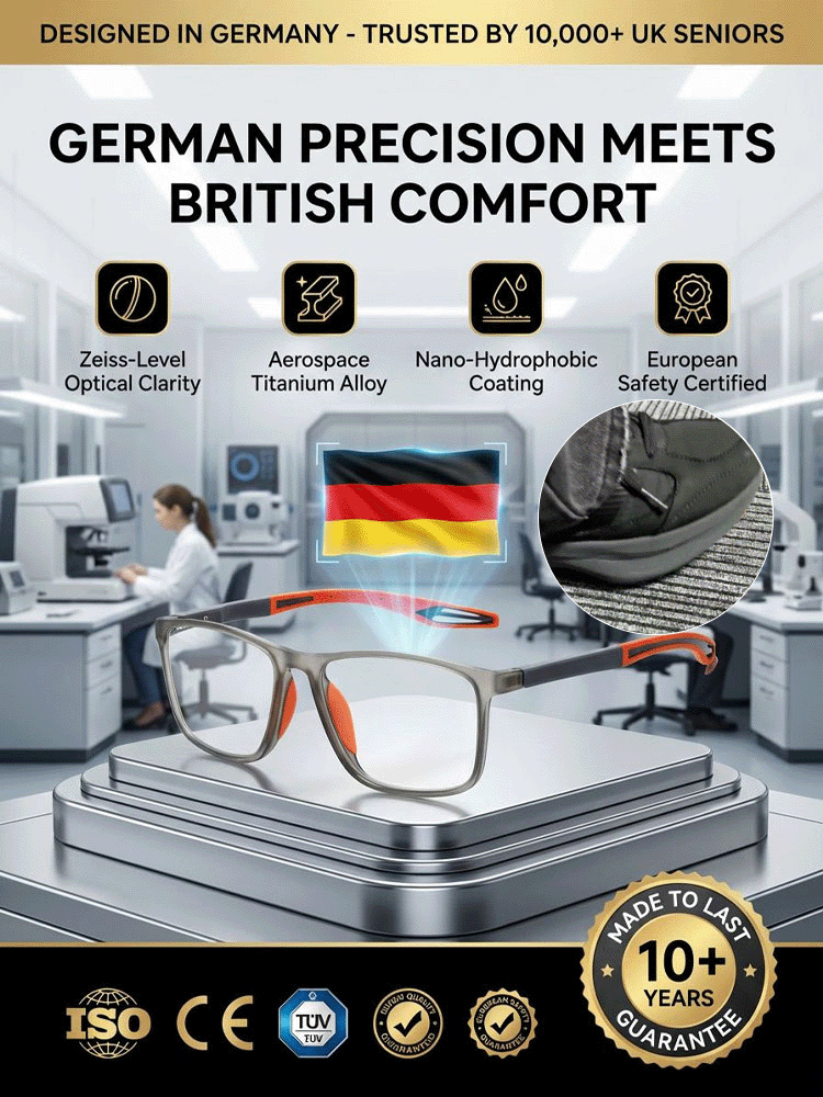 Stop switching glasses constantly! German-engineered multifocal reading glasses with aerospace-grade titanium alloy material. 👓 Adjustable from 0 to 1000 degrees, ✅ Recommended by eye care experts.