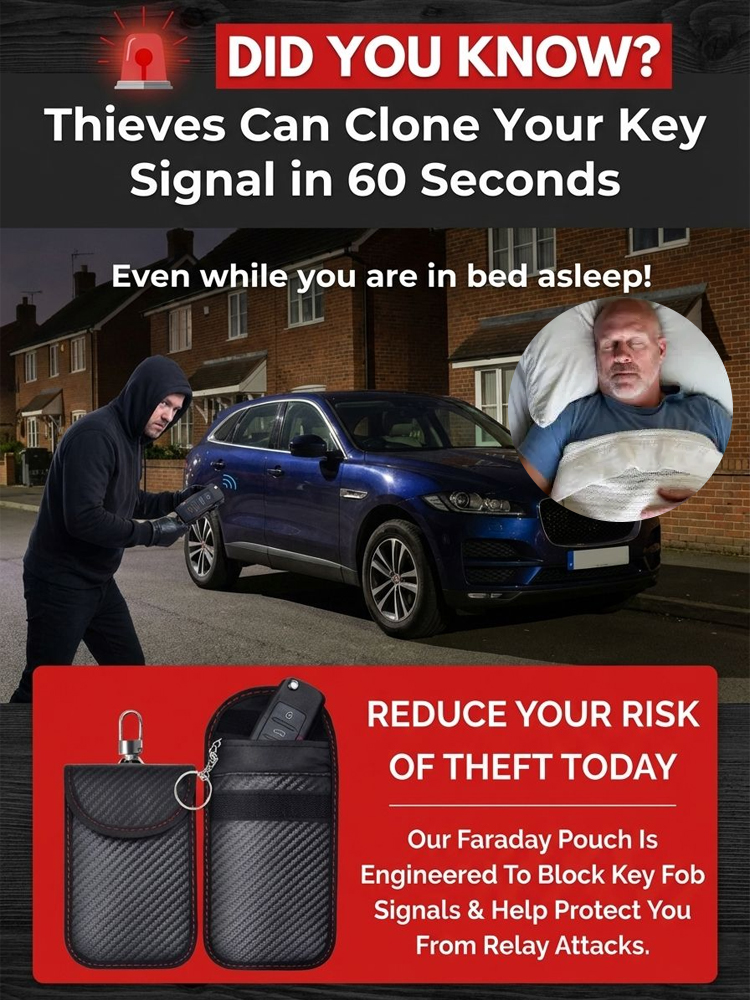 【Car Key Signal Shielding Box】Carbon Fiber Anti-theft