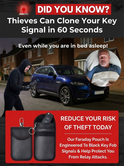 【Car Key Signal Shielding Box】Carbon Fiber Anti-theft