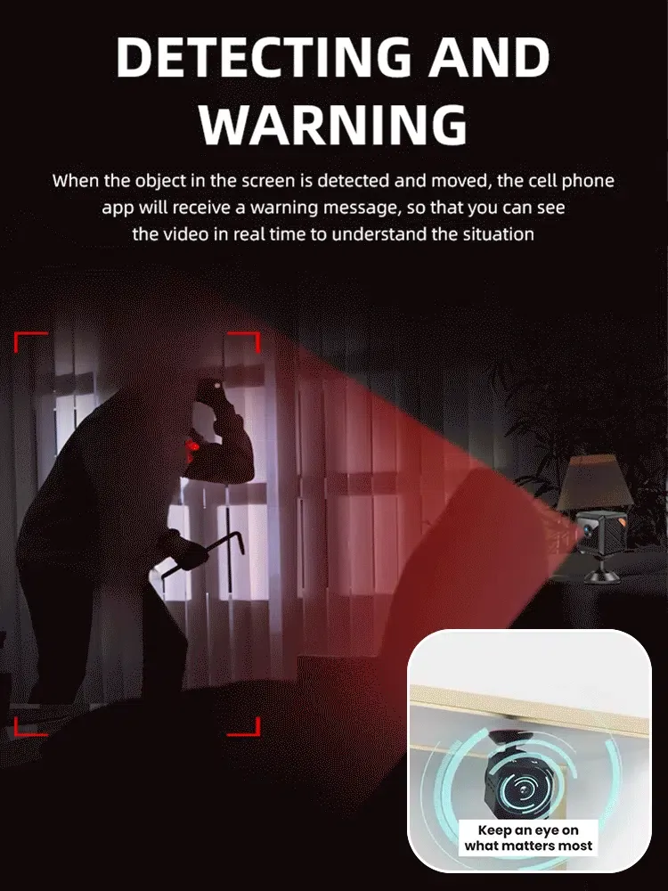 【No Drilling Installation】AI HD 4G Smart Security Camera, No Subscription Fees, 90 Days Ultra-Long Standby🎁