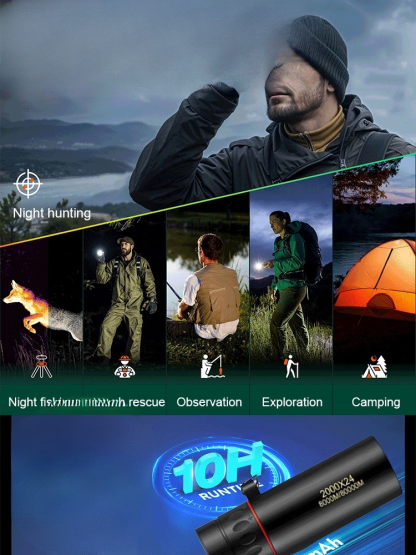 A large German optical company launched an infrared night vision device with 10x zoom⛰️