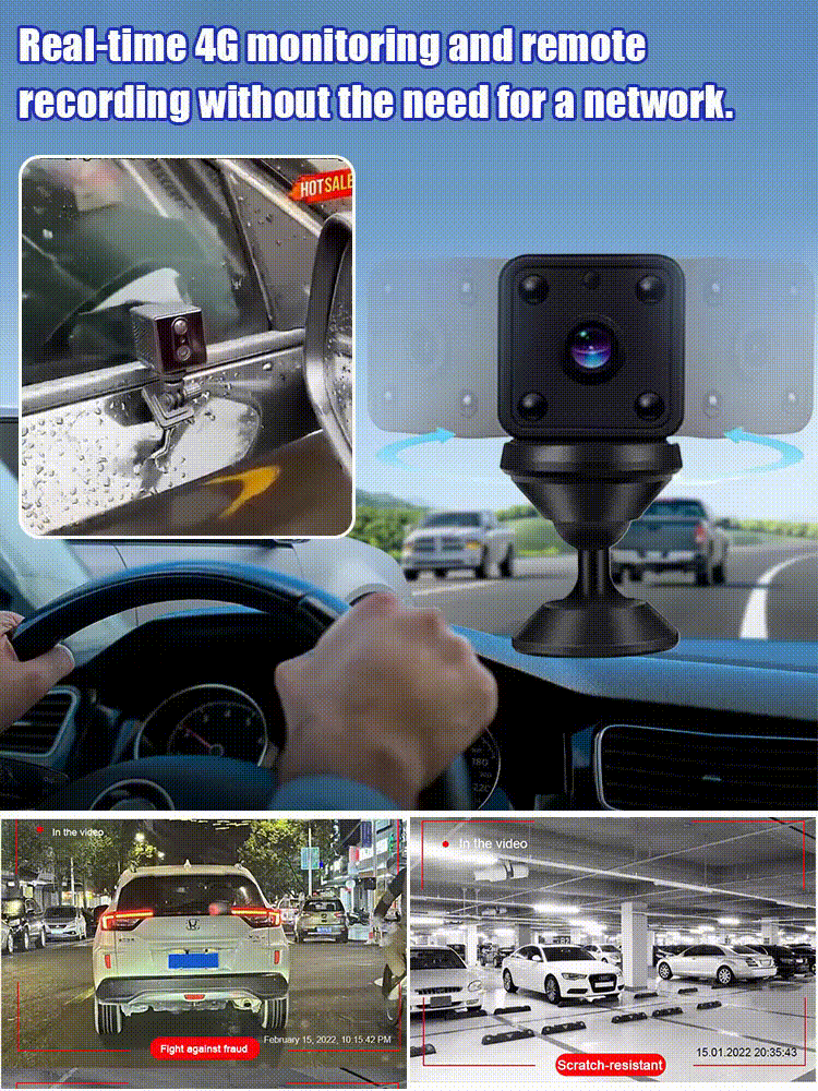 【No Drilling Installation】AI HD 4G Smart Security Camera, No Subscription Fees, 90 Days Ultra-Long Standby🎁