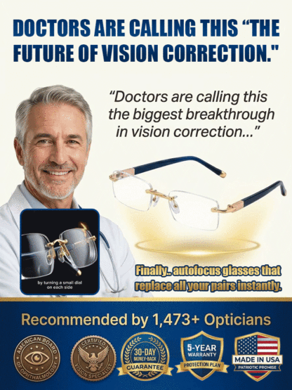 🔥 50% OFF FLASH SALE! 🔥Smart auto-focus glasses, one pair for all needs! 3-second quick adaptation to your vision requirements👓