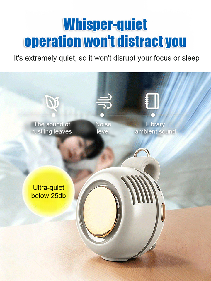 【Portable Clip Mini Fan】Crush the 40°C heatwave. Stay ice-cold anywhere, instantly.