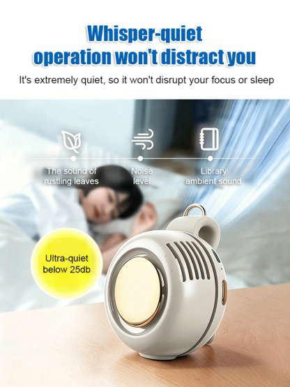 【Portable Clip Mini Fan】Crush the 40°C heatwave. Stay ice-cold anywhere, instantly.