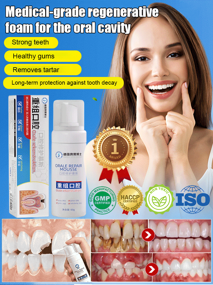 Medical-grade reconstituted oral repair mousse