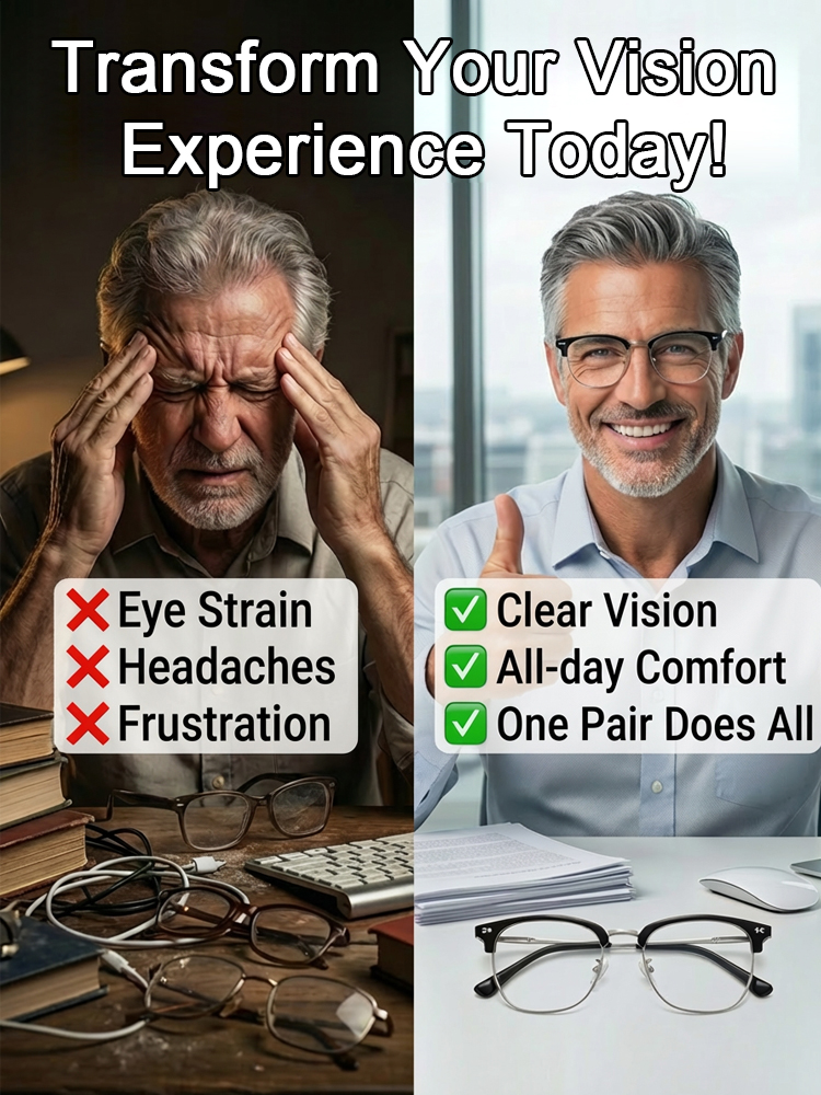 TUV Optical Certified, 0.01s Auto-Focus Reading Glasses, Auto-Match Without Prescription, Clearance Sale + Free Shipping