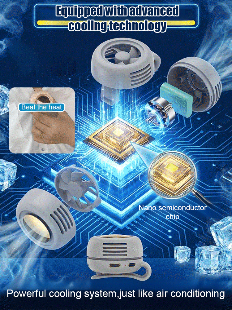 【Portable Clip Mini Fan】Crush the 40°C heatwave. Stay ice-cold anywhere, instantly.