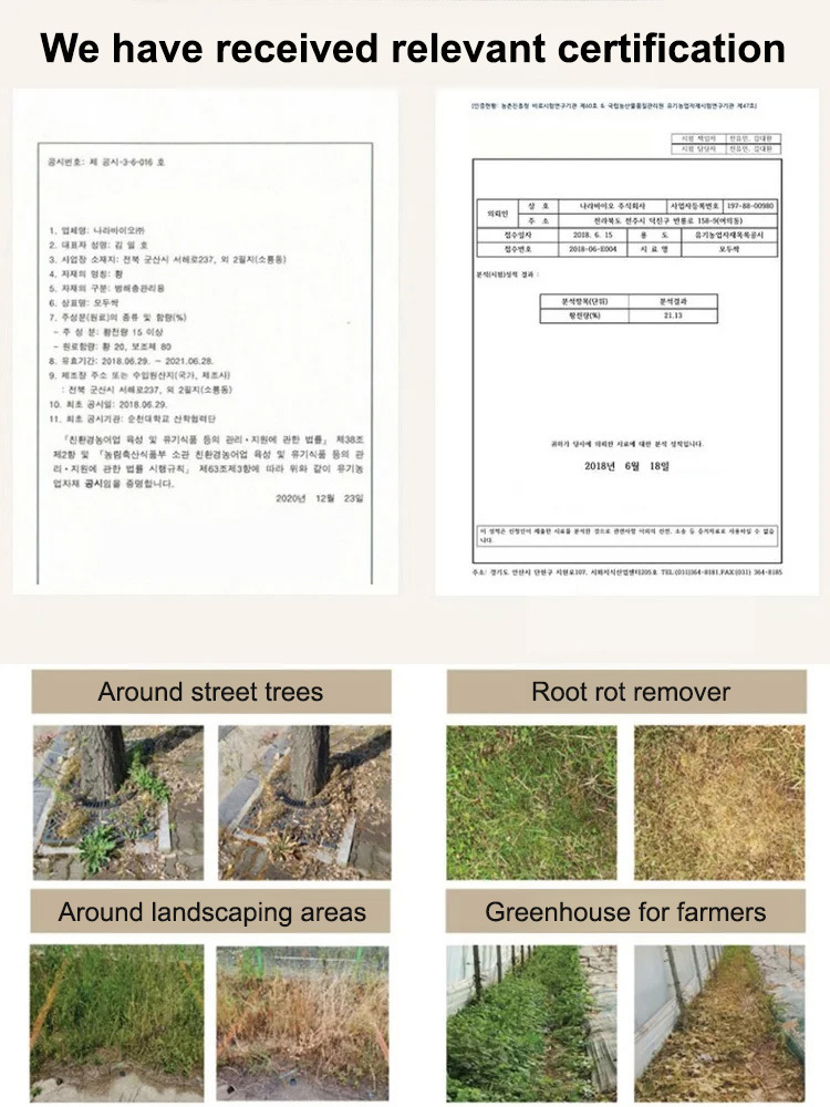 【⏱️ Results in 3 Hours】Root-Killing Herbicide 🧪, Specialized for Large Trees 🌳, 2-Year Long-Lasting Weed Control 🛡️