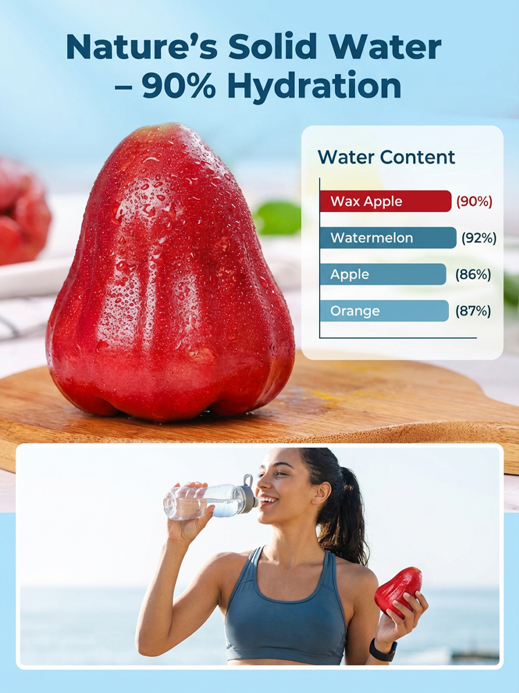 USDA-Certified Black Diamond Wax Apple Seedlings🌱 | 0 Fat, Low Calorie, Must-Have High-Yield Fruit Tree for Your Garden🏡 | 98% Germination Rate, 30-Day Survival Guarantee✅