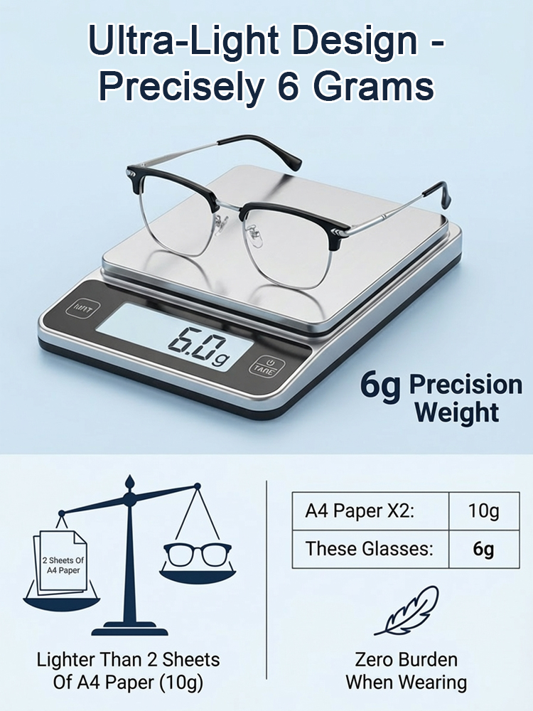 TUV Optical Certified, 0.01s Auto-Focus Reading Glasses, Auto-Match Without Prescription, Clearance Sale + Free Shipping