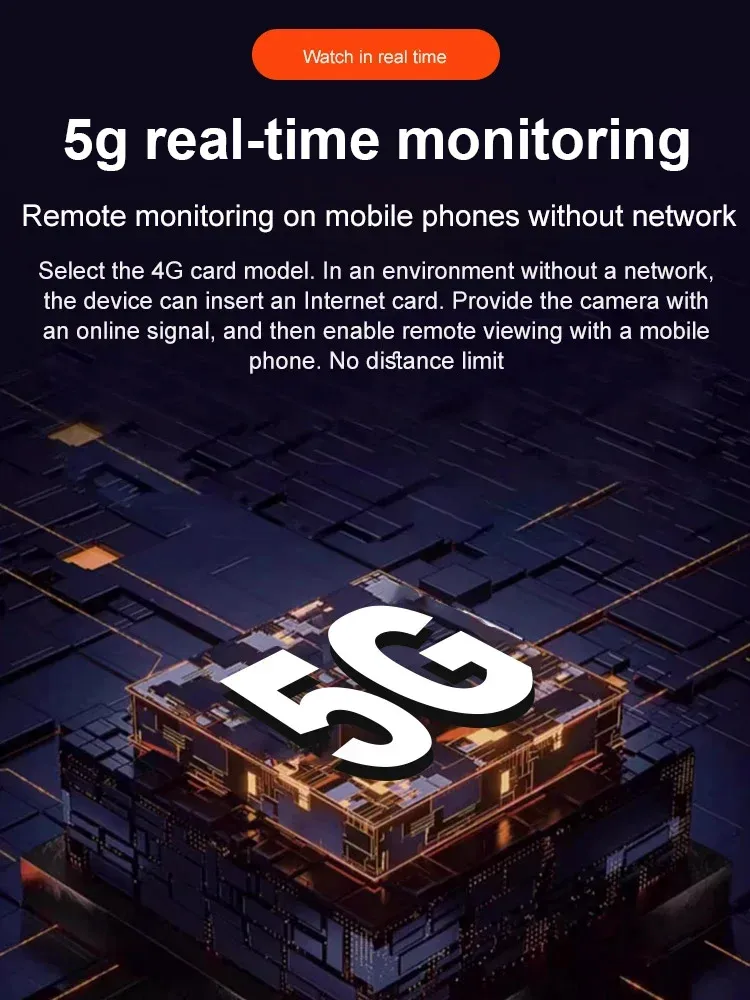 【No Drilling Installation】AI HD 4G Smart Security Camera, No Subscription Fees, 90 Days Ultra-Long Standby🎁