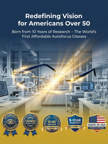 🔥 50% OFF FLASH SALE! 🔥Smart auto-focus glasses, one pair for all needs! 3-second quick adaptation to your vision requirements👓