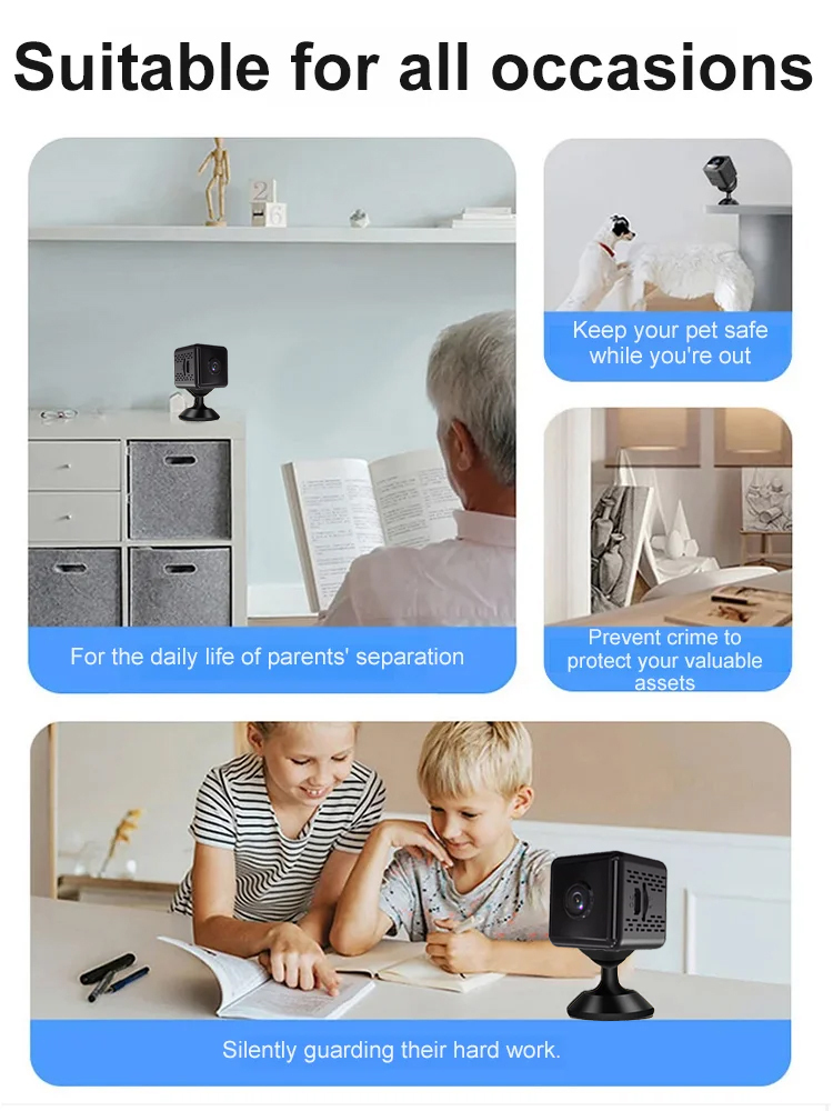 ✅Protect your home without the wires. Pro-grade security you can hide anywhere.