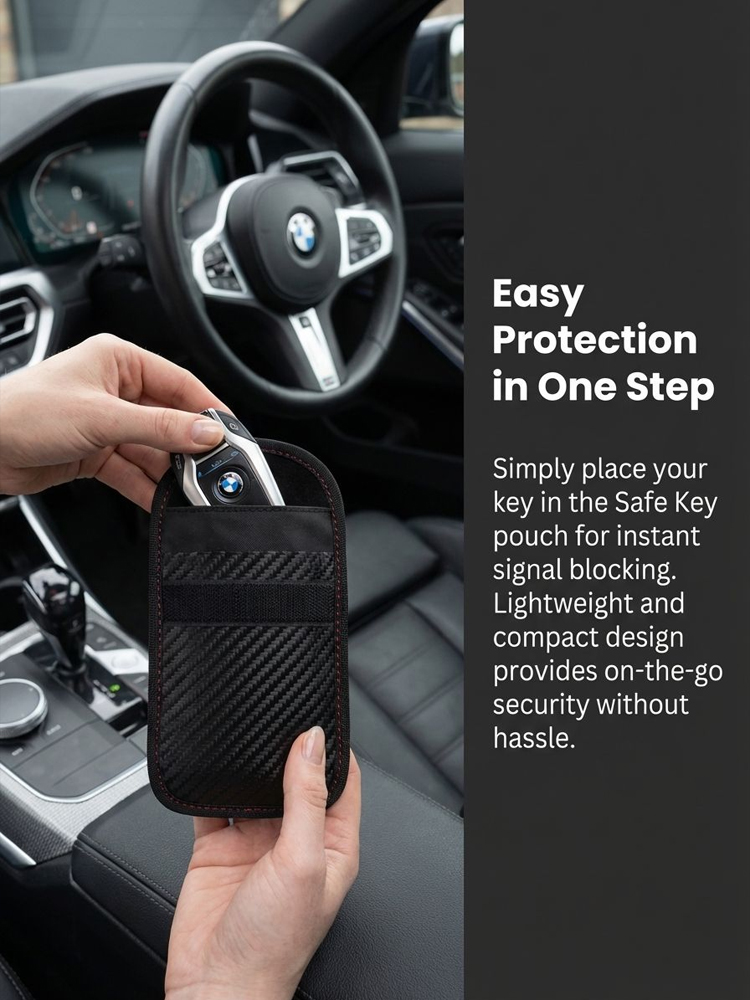 【Car Key Signal Shielding Box】Carbon Fiber Anti-theft