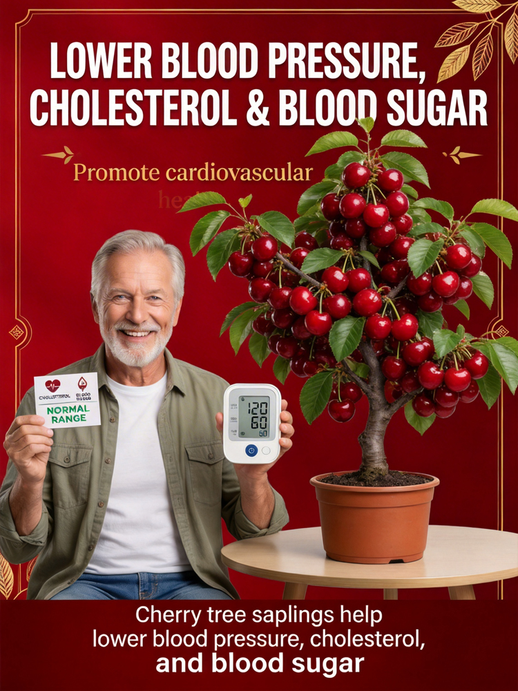 🍒 Enjoy Premium Bing Cherries at Home! Self-pollinating, bears fruit even with just one tree! Huge, sweet, top-quality fruit! Full refund if the tree doesn’t survive!