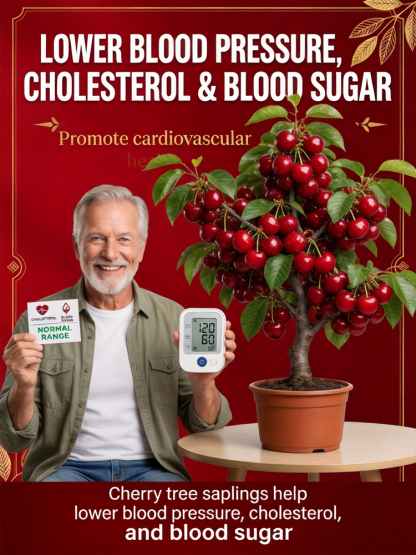 🍒 Enjoy Premium Bing Cherries at Home! Self-pollinating, bears fruit even with just one tree! Huge, sweet, top-quality fruit! Full refund if the tree doesn’t survive!